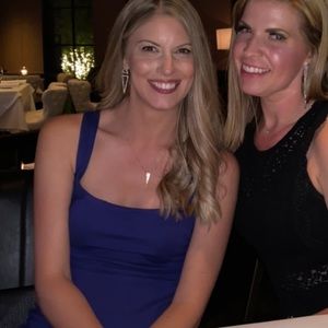 Purple cocktail dress